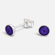 Aro Circular Morado Metalizado