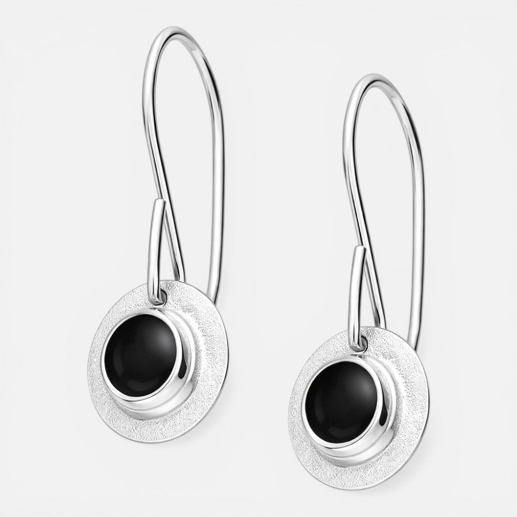 Aro Circular Facetado Ónix