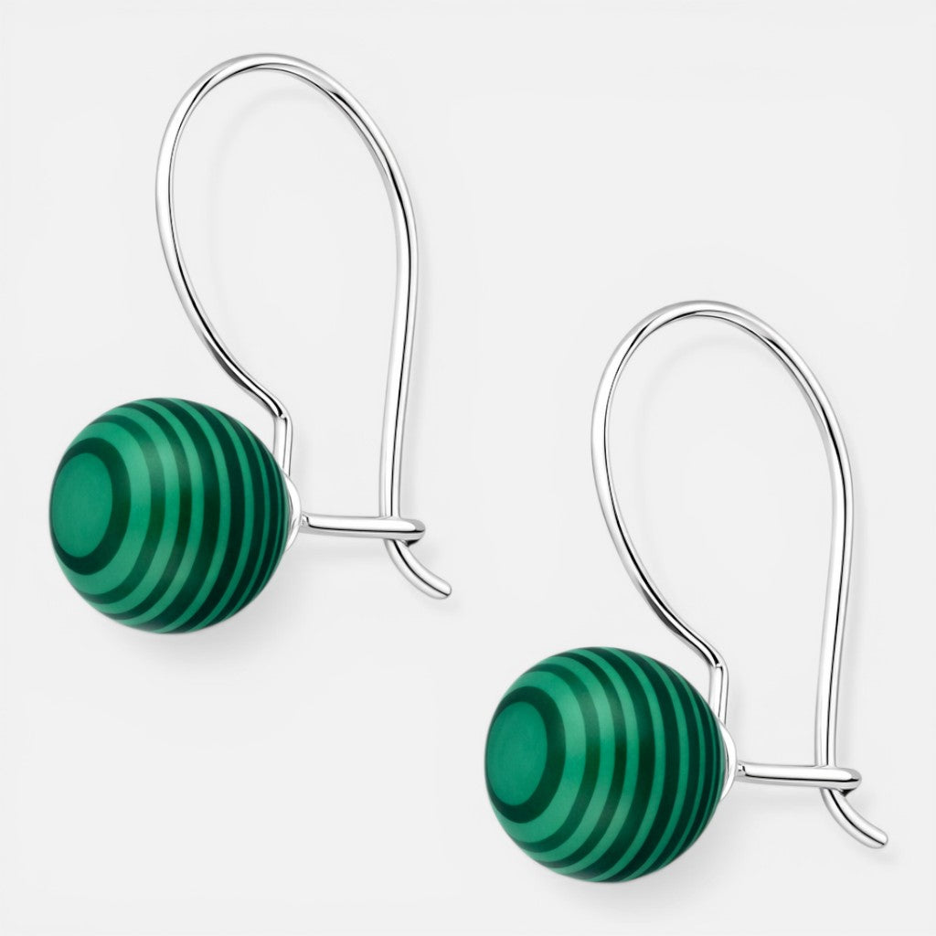 Aro Esfera Malaquita 8 mm