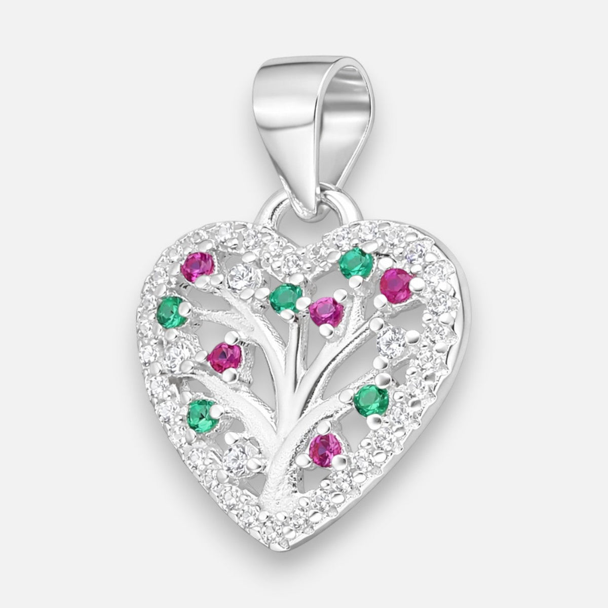 Colgante Corazón Árbol de la Vida Circones Multicolor