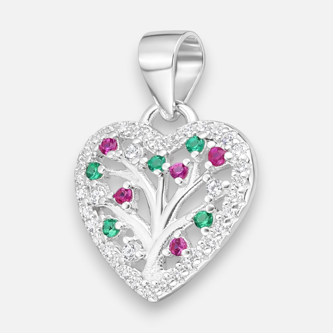 Colgante Corazón Árbol de la Vida Circones Multicolor