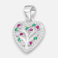 Colgante Corazón Árbol de la Vida Circones Multicolor