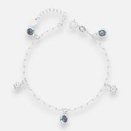 Pulsera Flores Circones Labradorita