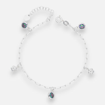 Pulsera Flores Circones Labradorita
