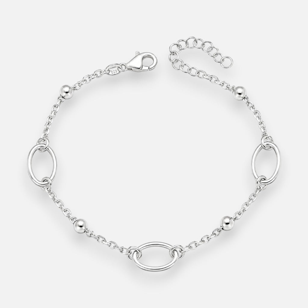 Pulsera Óvalos Esferas
