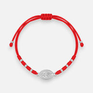 Pulsera Hilo Rojo Ajustable Virgen de lo Rayos Milagrosa