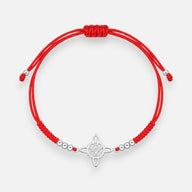 Pulsera Hilo Rojo Ajustable Nudo de Brujas