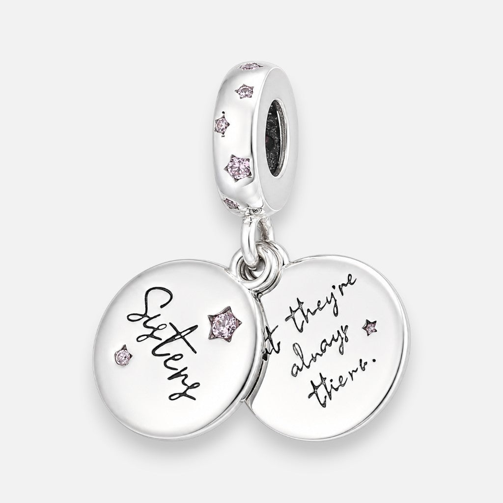 Colgante Charm Sisters Circones Rosa Francia