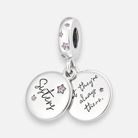 Colgante Charm Sisters Circones Rosa Francia