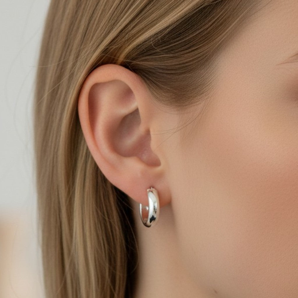 Argolla Estilo Bote 14 mm