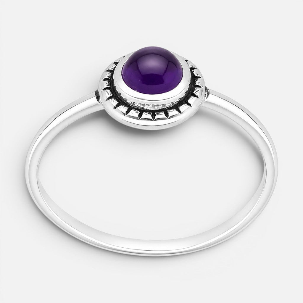 Anillo Étnico Cuarzo Amatista