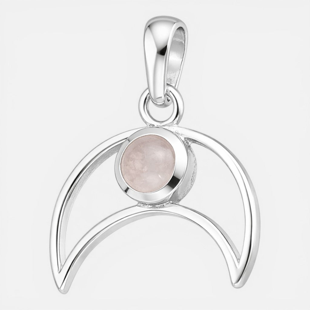 Colgante Luna Invertida Cuarzo