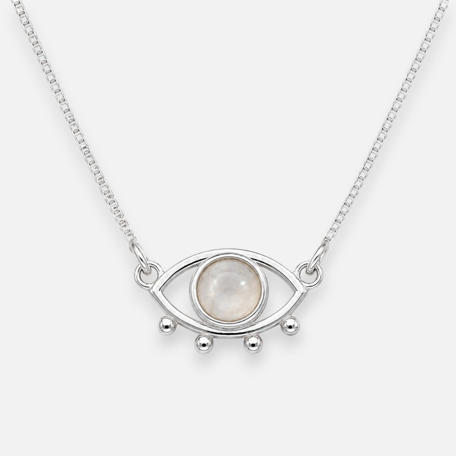 Collar Ojo Turco Cuarzo Rosado