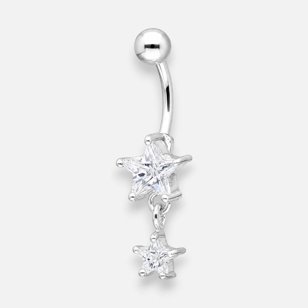 Piercing Ombligo Estrellas Circones
