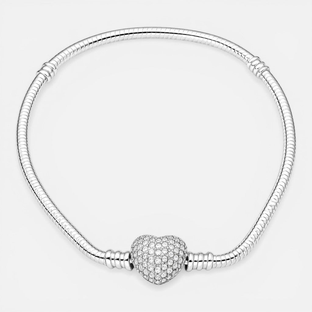 Pulsera para Charm Corazón Circones 20 cm