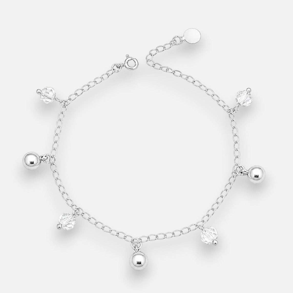 Pulsera Esferas Cascabel Cristales Hecho con Swarovski® Tornasol