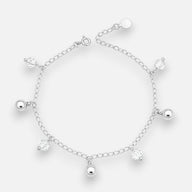 Pulsera Esferas Cascabel Cristales Hecho con Swarovski® Tornasol