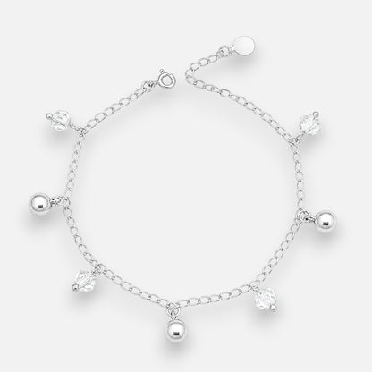 Pulsera Esferas Cascabel Cristales Hecho con Swarovski® Tornasol