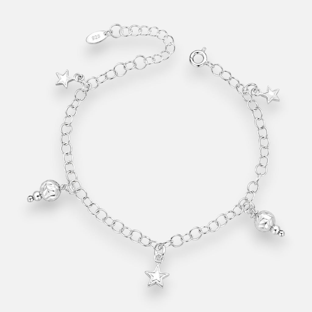 Pulsera Estrellas Esferas Facetadas