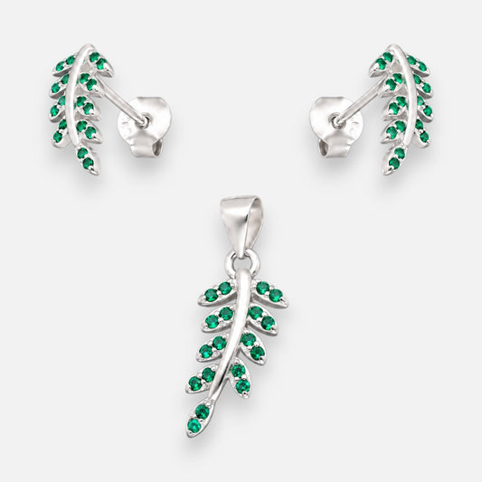 Conjunto Espiga Circones Esmeralda