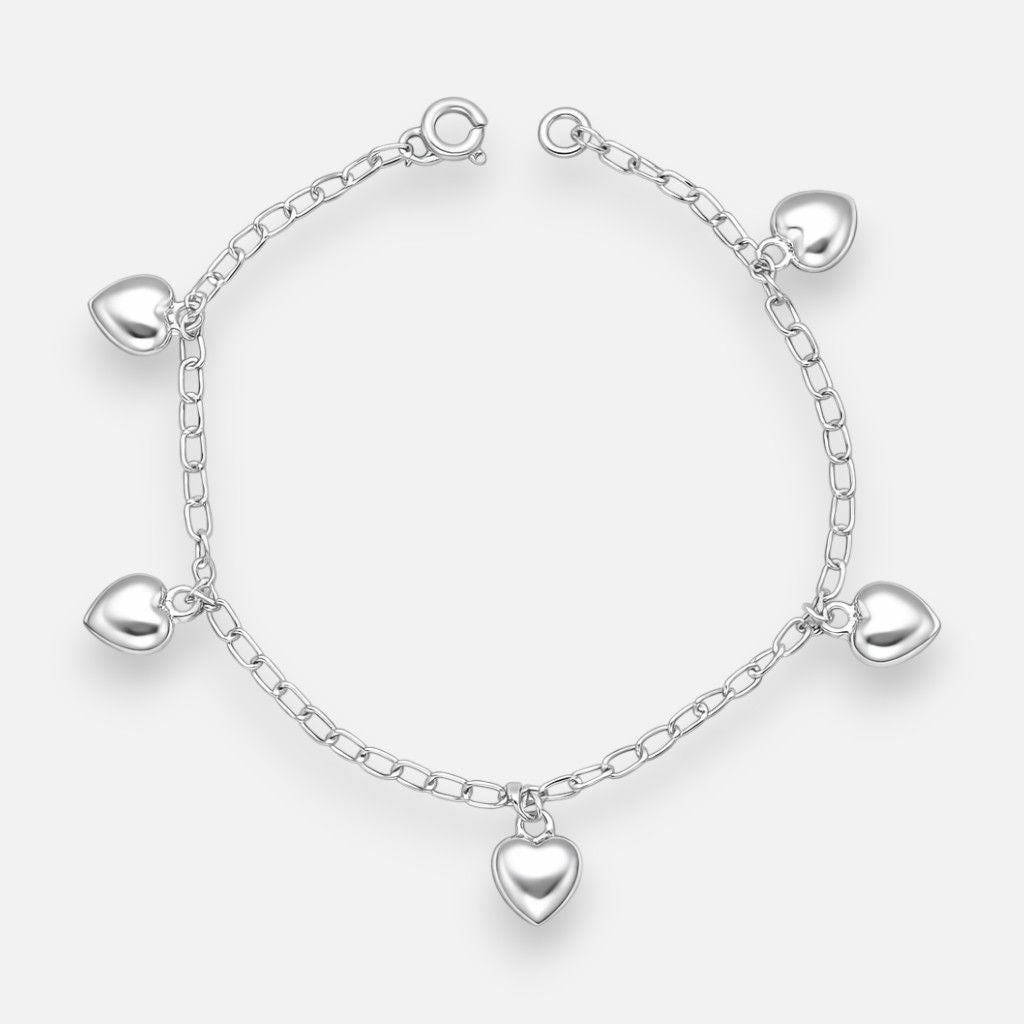 Pulsera Corazones Chunky