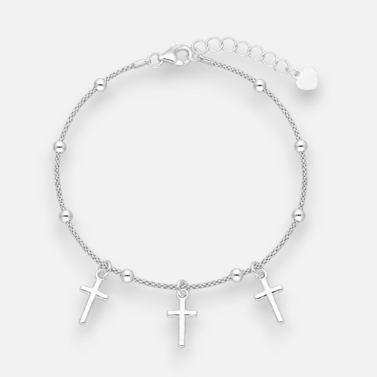 Pulsera Espuma Esferas Cruces