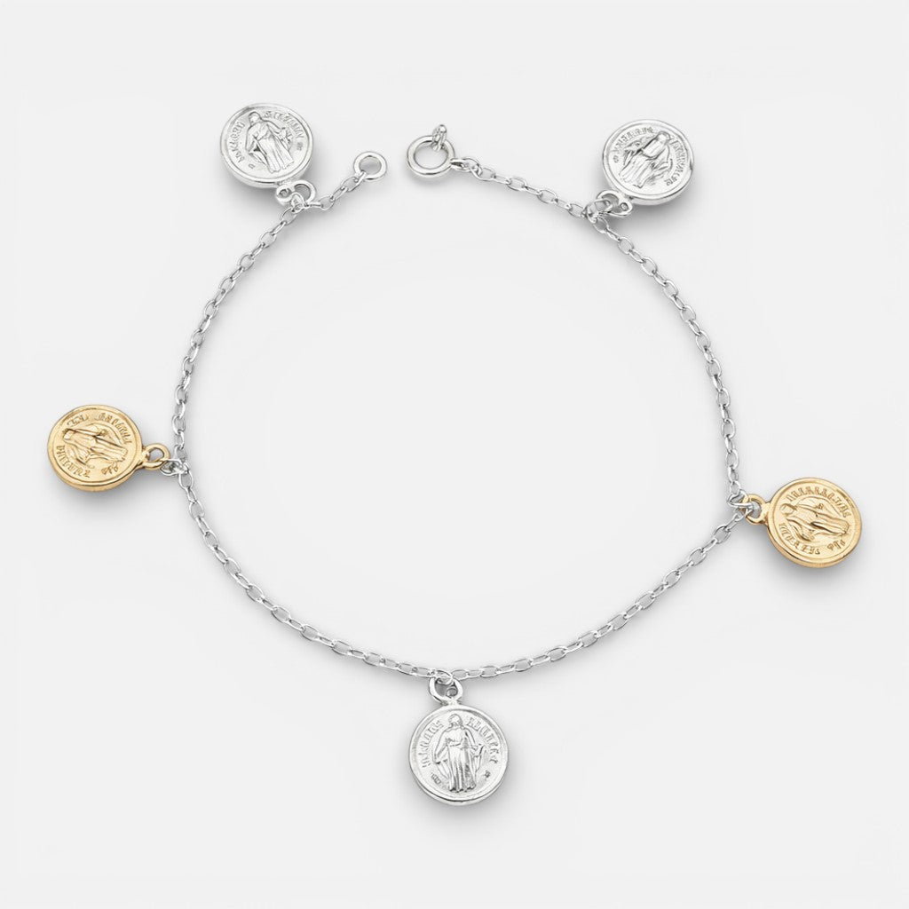 Pulsera San Benito Abad en Oro