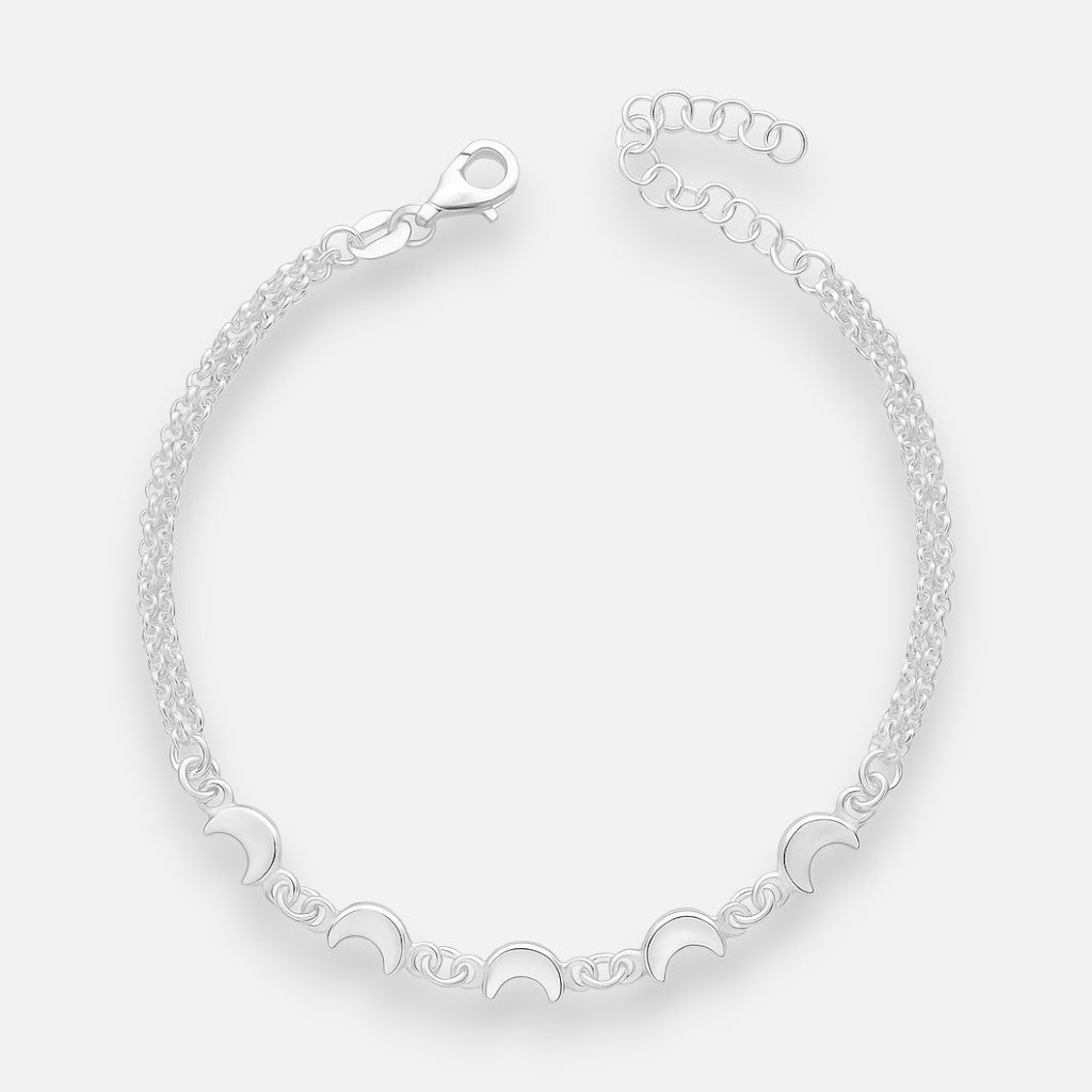 Pulsera Doble Media Luna
