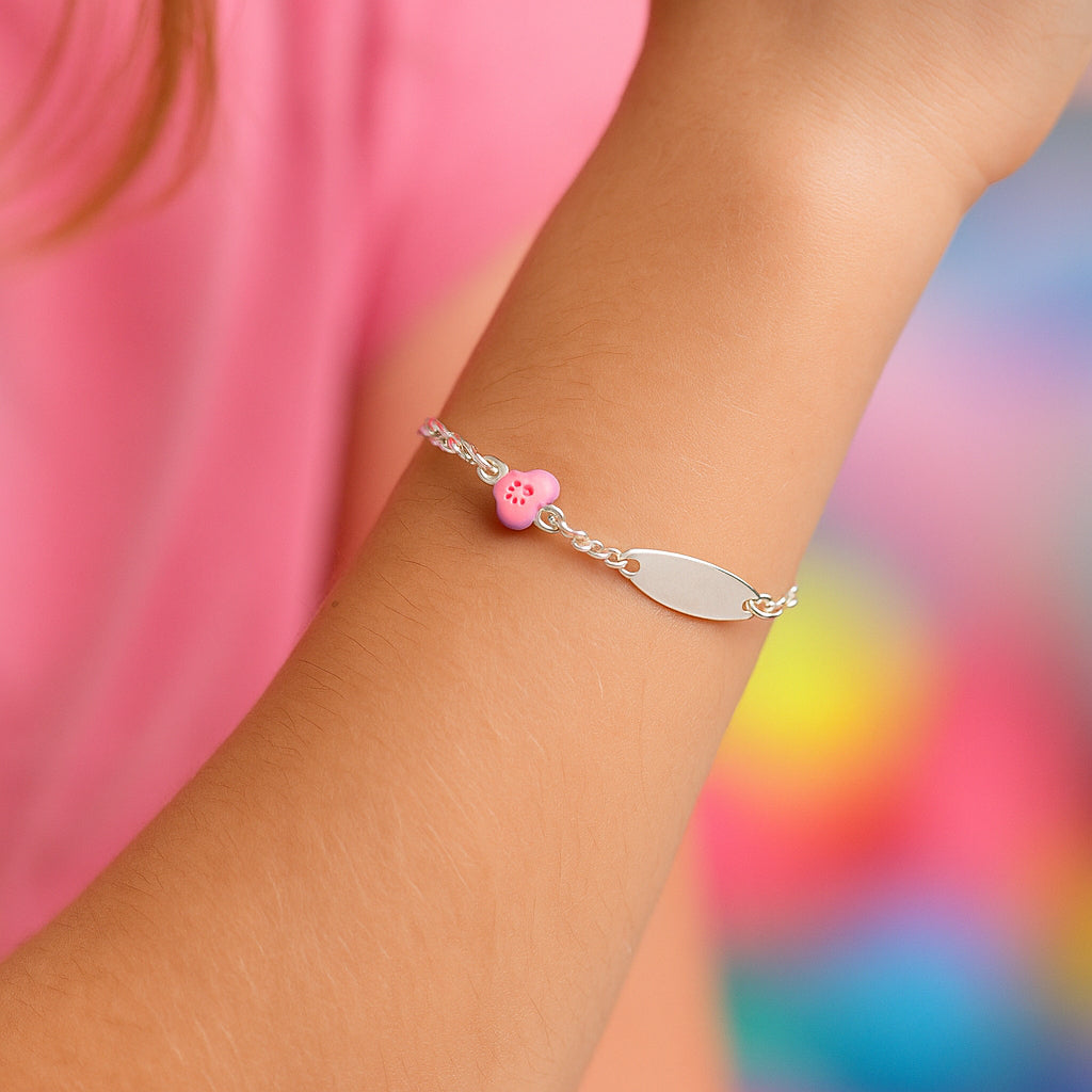 Pulsera Piocha Cartier Corazón Esmaltado 16 cm