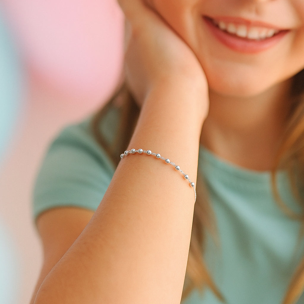 Pulsera Tradicional con Esferas 16 cm