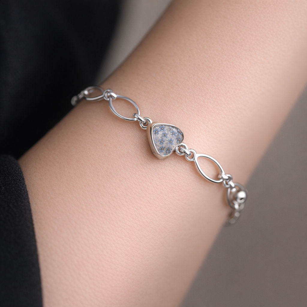 Pulsera Corazones Óvalos Naturaleza Muerta