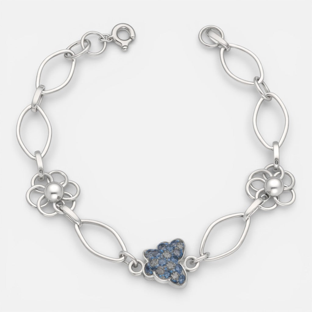 Pulsera Flores Óvalos Naturaleza Muerta