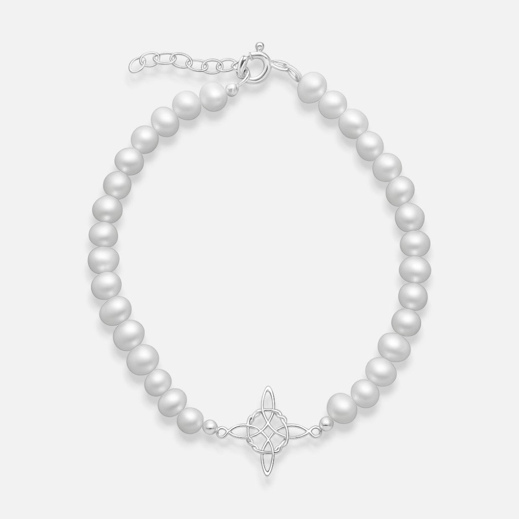 Pulsera Perlas Nudo de Brujas