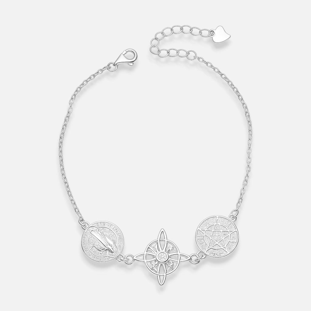 Pulsera Amuletos Proteccion Piedra Luna