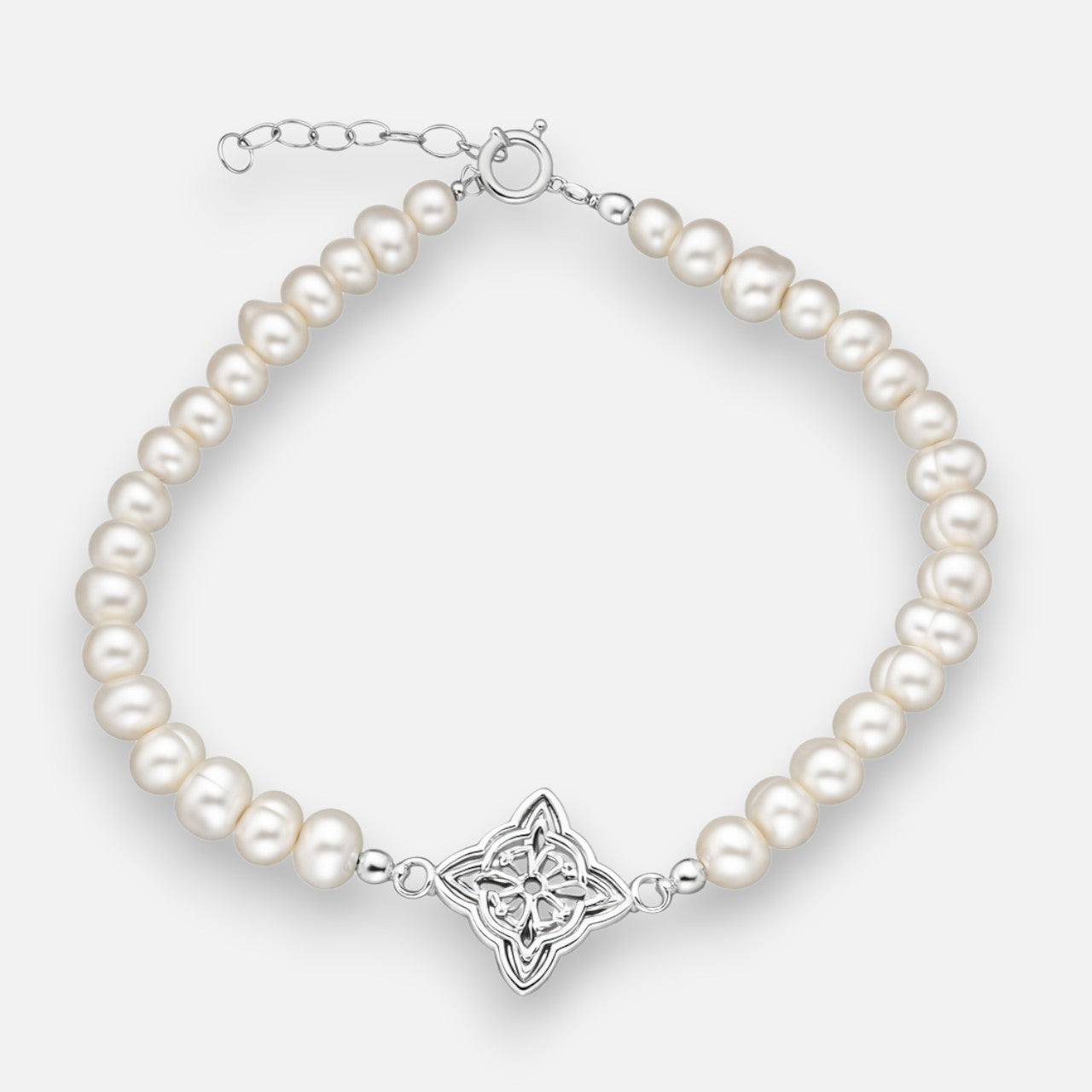 Pulsera Perlas Nudo de Brujas