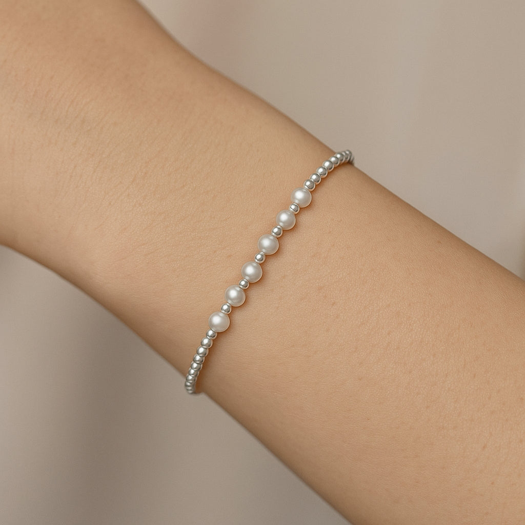 Pulsera Esferas Perlas
