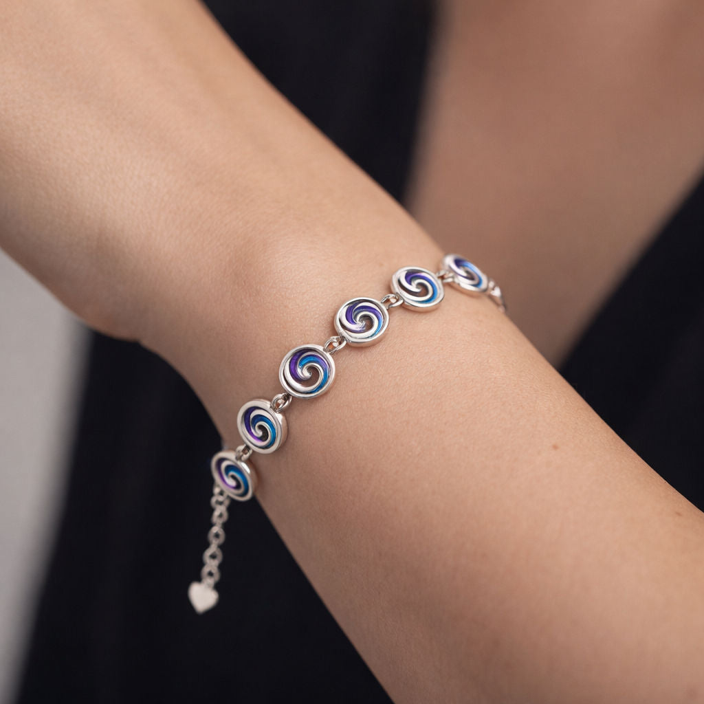 Pulsera Olas Esmaltadas