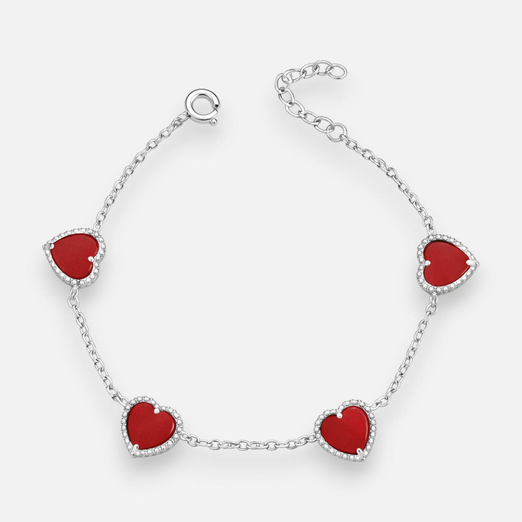 Pulsera Corazones Jaspe