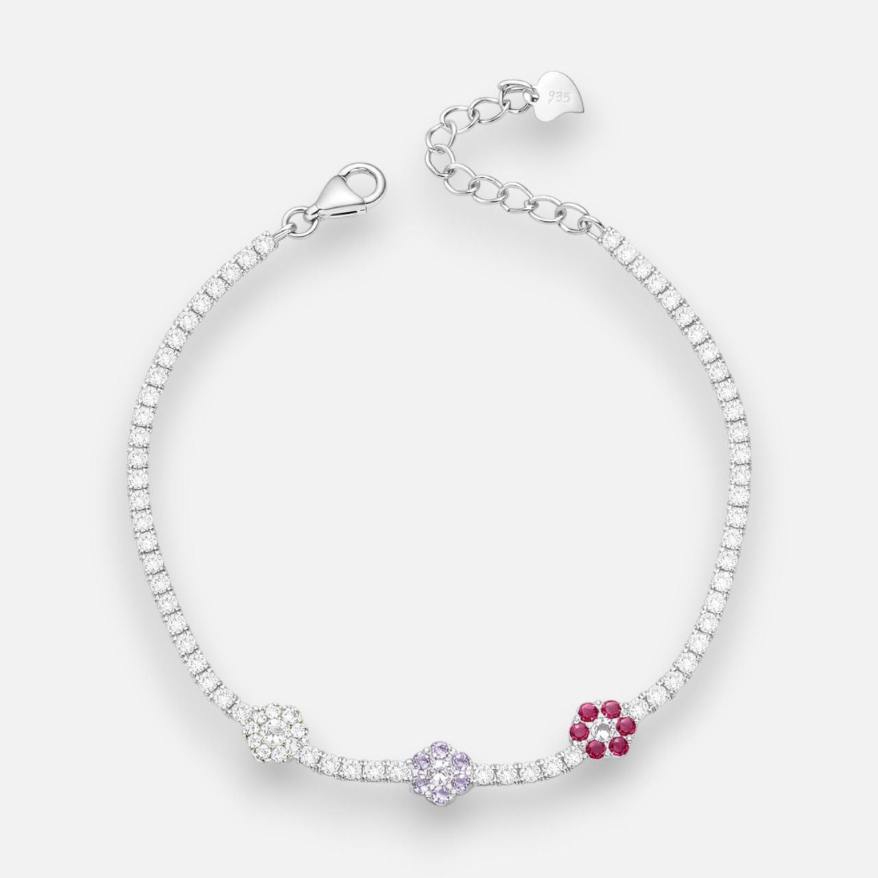 Pulsera Flores Circones Multicolor Tenis