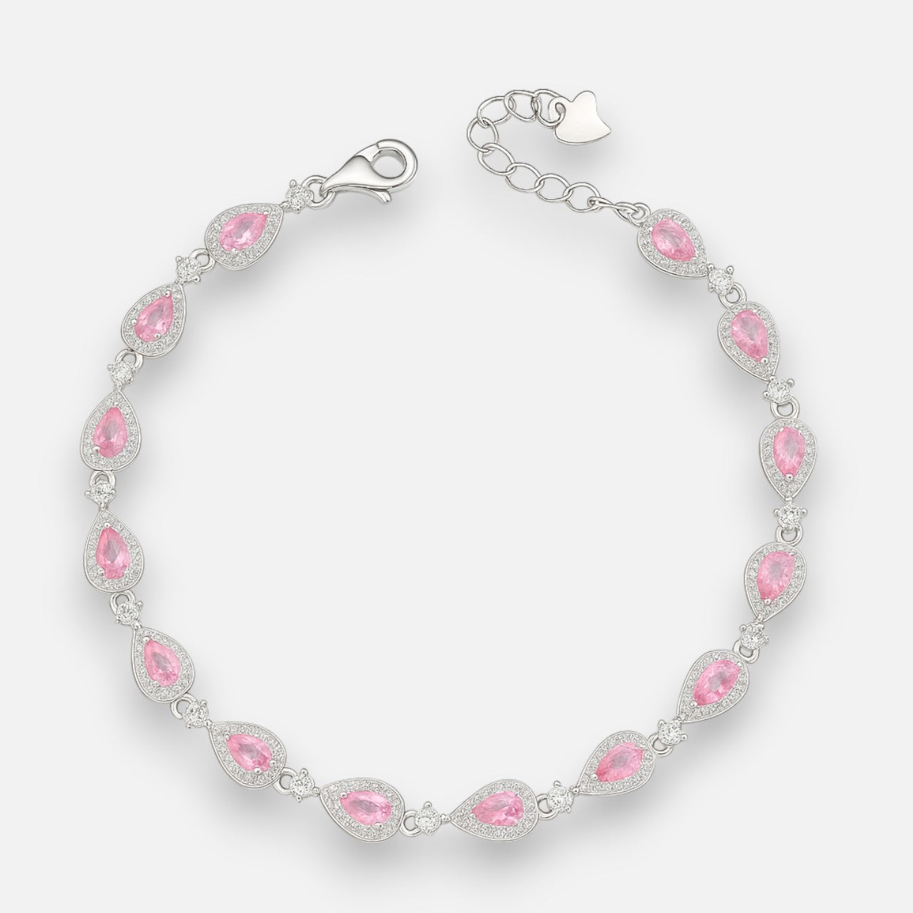 Pulsera Gotas Cricones Rosa Francia
