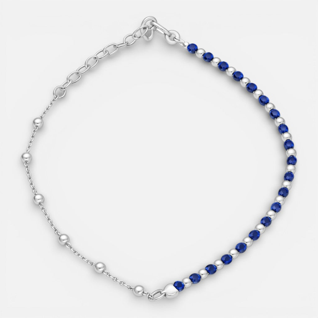 Pulsera Desigual Esferas Cristales Azules