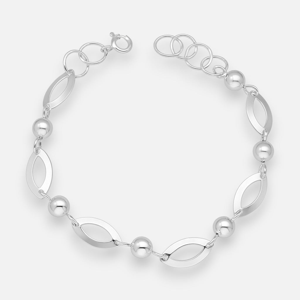Pulsera Óvalos Esferas