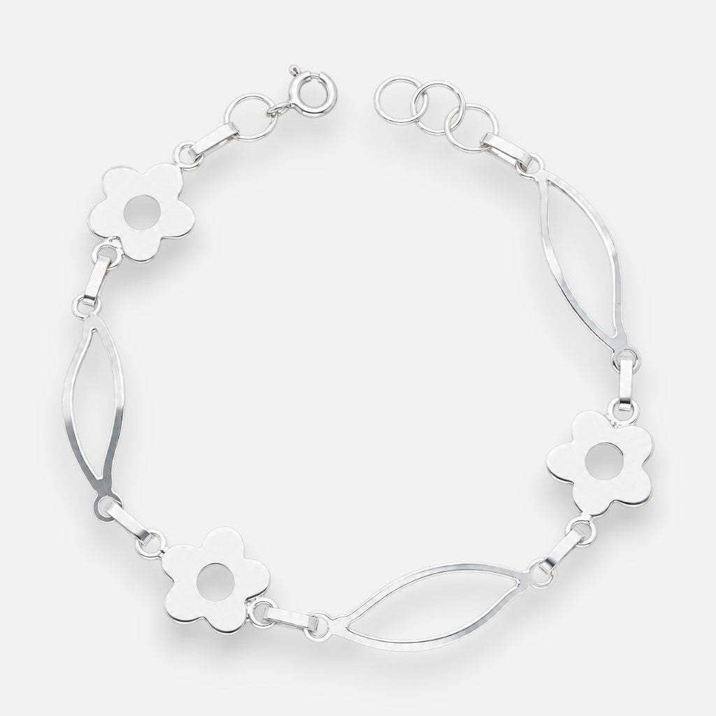 Pulsera Hojas Flores