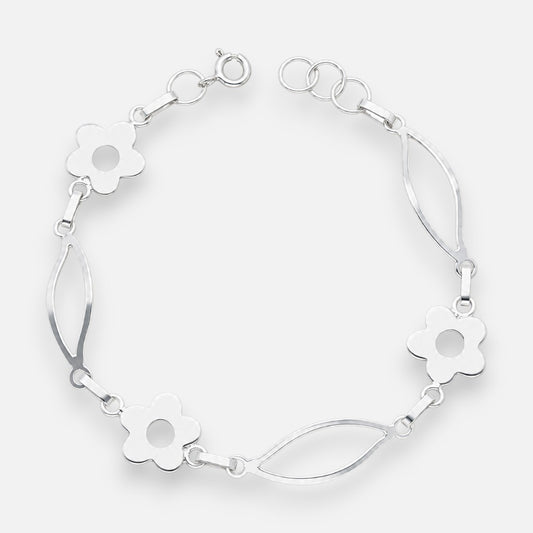 Pulsera Hojas Flores
