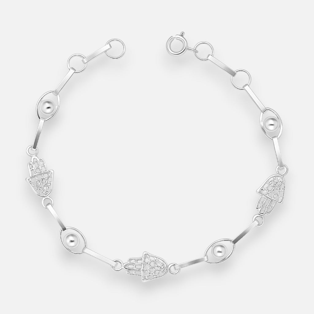 Pulsera Mano de Fátima Óvalos