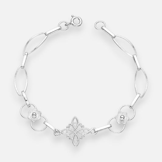 Pulsera Nudo de Brujas Flores