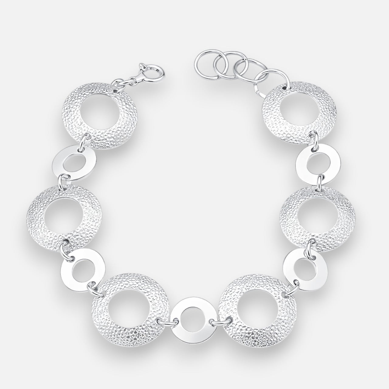 Pulsera Círculos Lisos Facetados