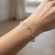 Pulsera Nudo de Brujas Media Esfera Rombos