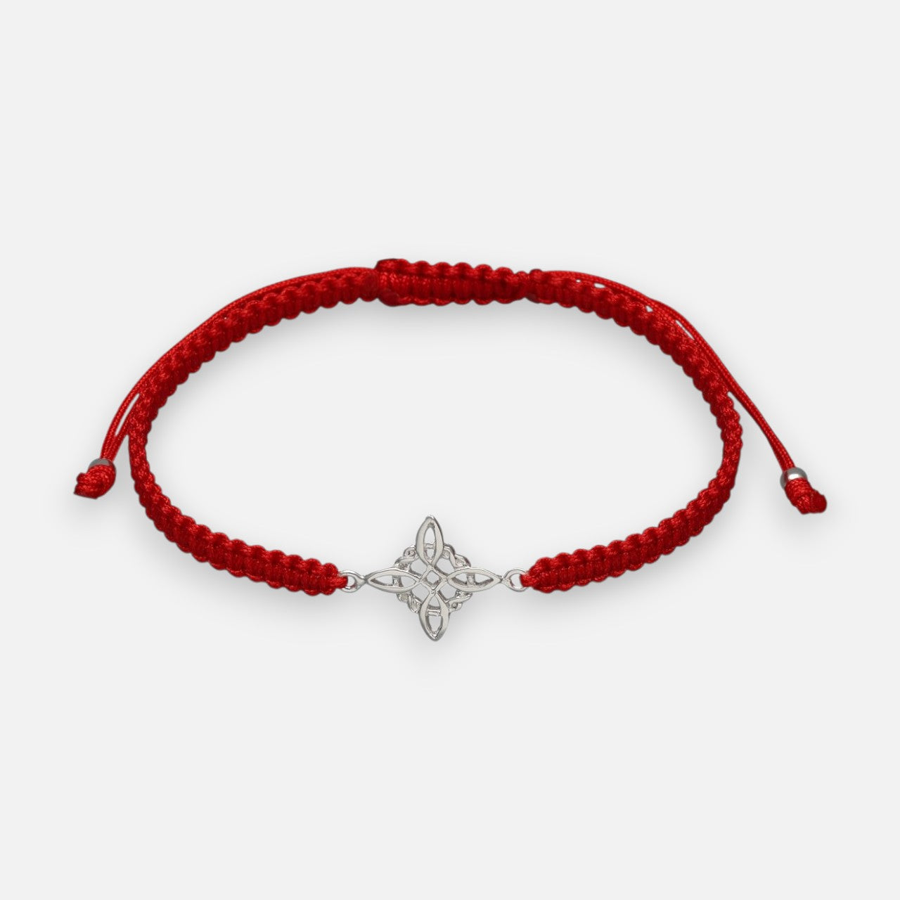 Pulsera Hilo Rojo Ajustable Nudo de Brujas