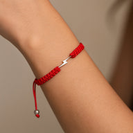 Pulsera Hilo Rojo Ajustable Rayo Circones